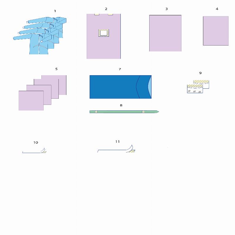 Комплект одягу та покриттів операційних для лапароскопії №1/В Taipan-Pharm стерильний